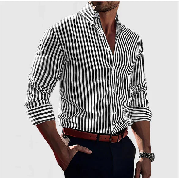 Gaspard™ | Élégance affirmée en chemise rayée